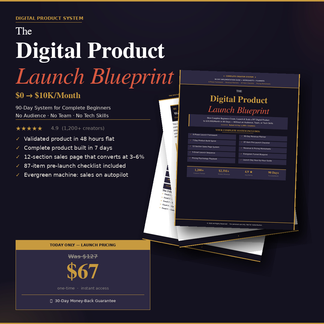 Digital Product Launch Blueprint
